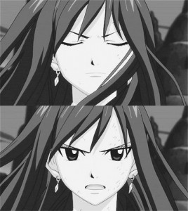 Create meme: Elsa fairy tail, Erza, fairy tail anime