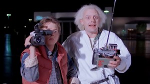 Create meme: Marty McFly and Doc brown, the Director of back to the future, back to the future movie images