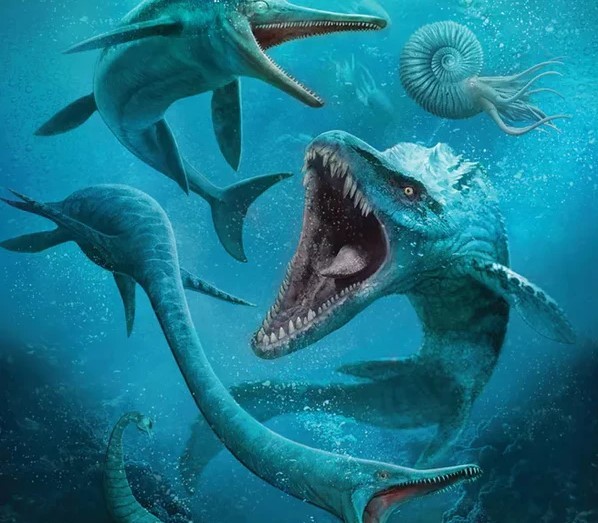 Create meme: Dominant Species: Marine Board Game, mosasaurus, dominant species: marine