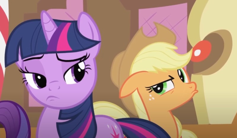 Create meme: applejack and twilight sparkle , my little pony friendship is magic , Pony Twilight and Apple Jack
