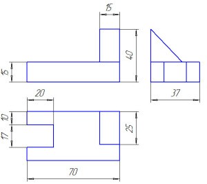Угольник сталь чертеж 3 вида