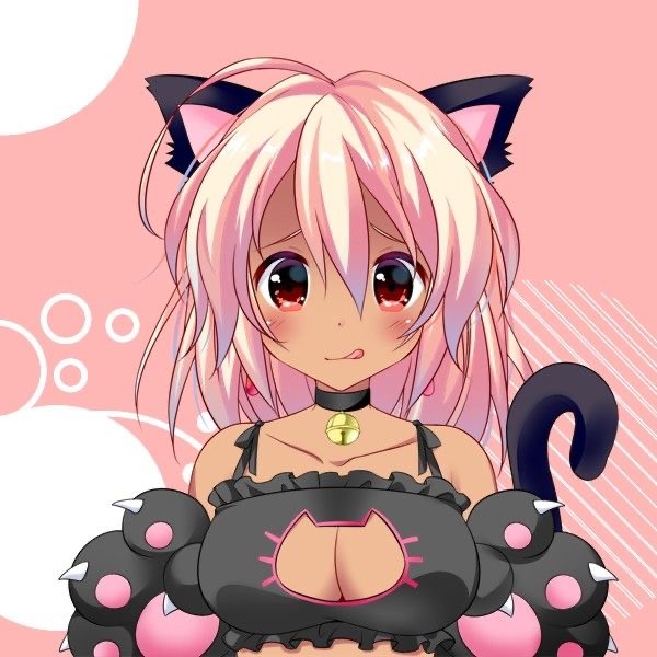 Create meme: anime kitties, anime girls cats nyashki, anime cute