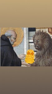 Создать мем: это ветка, картина, страдающее средневековье лев