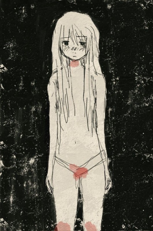 Create meme: anime depression, psychedelic drawings, drawings of girls from anime