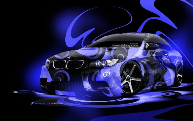 Create meme: bmw neon, neon machine, bmw E92 neon