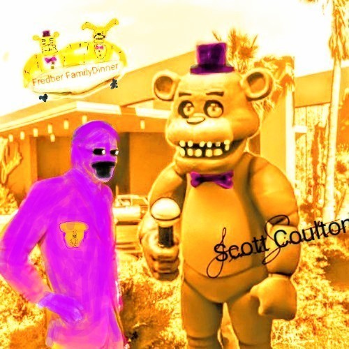 Create meme: the Golden Freddy, golden freddy fnaf, Fredber Family Diner