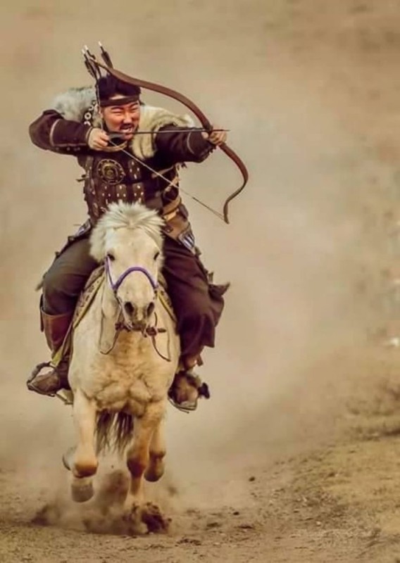 Create meme: The Mongol horseman of the time of Genghis Khan, colonization, tatar horse bakhmat