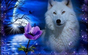 Создать мем: алмазная мозаика волк, спокойной ночи волчица, доброй ночи волк