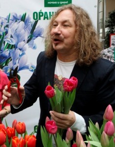 Create meme: Nikolaev and tulips