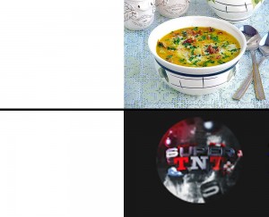 Создать мем: сырный суп с копчеными ребрышками, суп с копченостями, супы рецепты