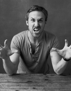 Create meme: Ryan Gosling evil, Ryan Gosling