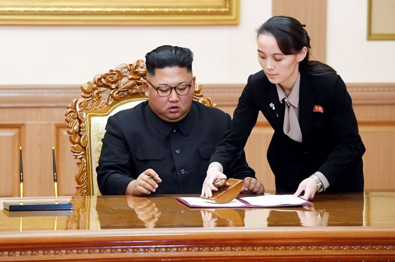 Create meme: Kim Yo Jong and Kim Jong Un, Kim Jong-UN , Kim Jong-UN 