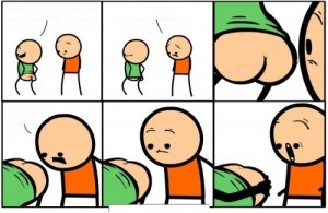 Create meme: cyanide and happiness is a bra fly, Cyanide and Happiness, show the cyanide and happiness comics