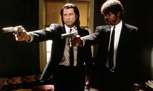 Create meme: pulp fiction Vincent VEGA and Jules Winfield, poster Jules pulp fiction, Pulp fiction