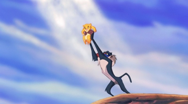 Create meme: the lion king Simba and Rafiki, Simba the lion king, the lion king birth of Simba