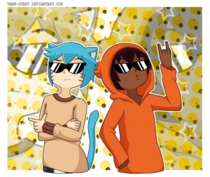 Create meme: Gumball and Darwin, pokemon sun, Antlers