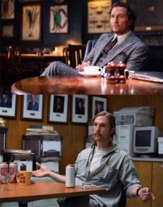 Create meme: McConaughey, Matthew McConaughey Memes True Detective, McConaughey true detective