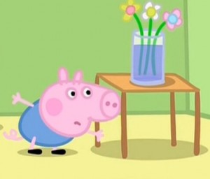 Создать мем: джордж, peppa pig, свинка пеппа