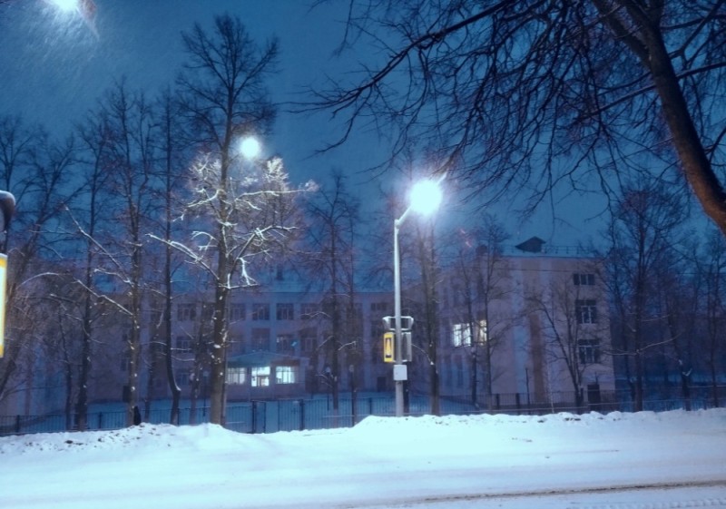 Create meme: night akademgorodok Novosibirsk, furniture , winter of Fryazino