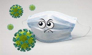 Create meme: mask respirator from coronavirus, the mask of coronavirus