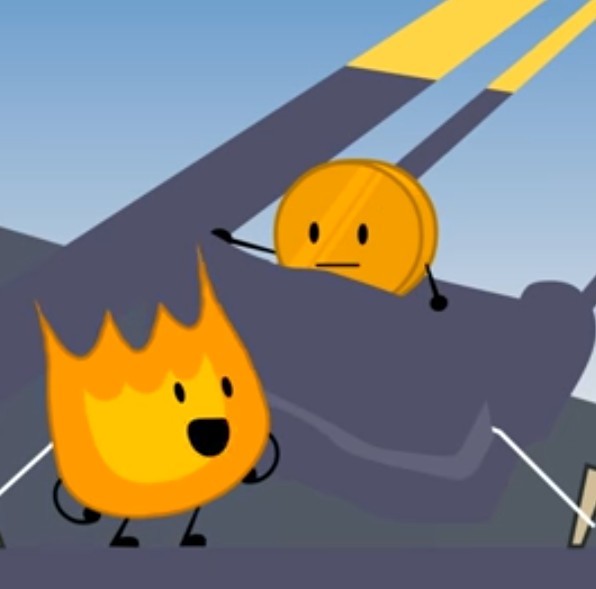 Создать мем: bfdi, bfdi is back, bfdi firey and leafy