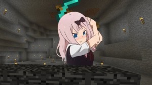 Создать мем: аниме майнкрафт ночь, anime minecraft, аниме