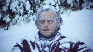 Create meme: the shining frozen meme, frozen Nicholson, Nicholson the shining frozen