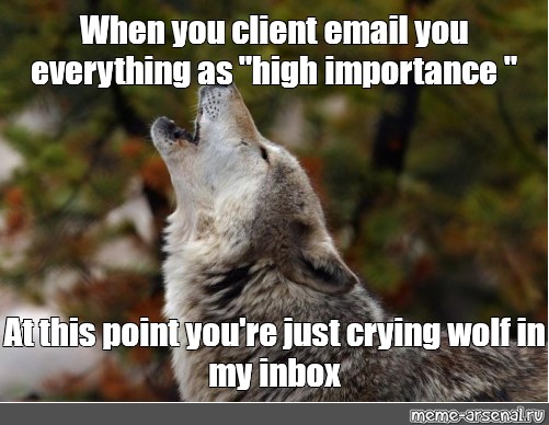 Meme When You Client Email You Everything As High Importance