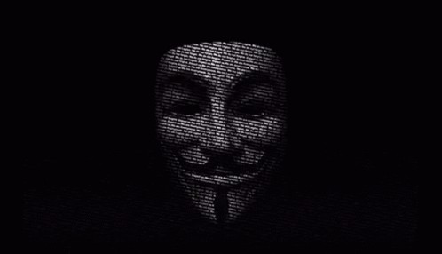 Создать мем: маска анонимус, anonymous blackout, хакер