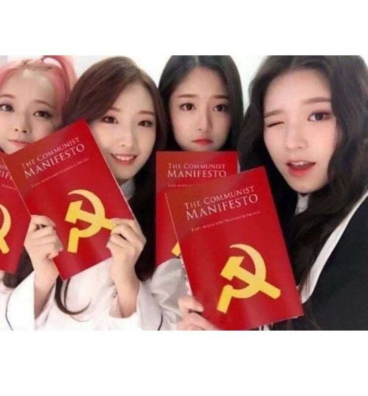 Create meme: the communist manifesto, loona 1 3, loona