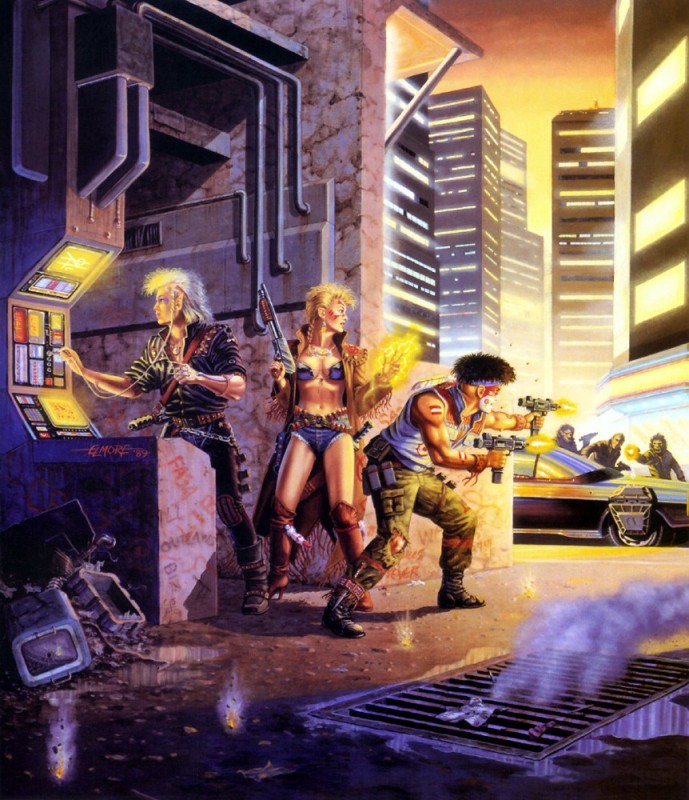 Создать мем: shadowrun sega, побег из бронкса фильм 1983, киберпанк 2020 игра