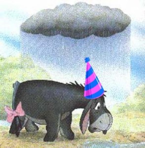 Create meme: pooh, eeyore, EeyoresBirthday