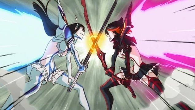 Create meme: kill la kill , Ryuko vs. satsuki, ryuko matoi