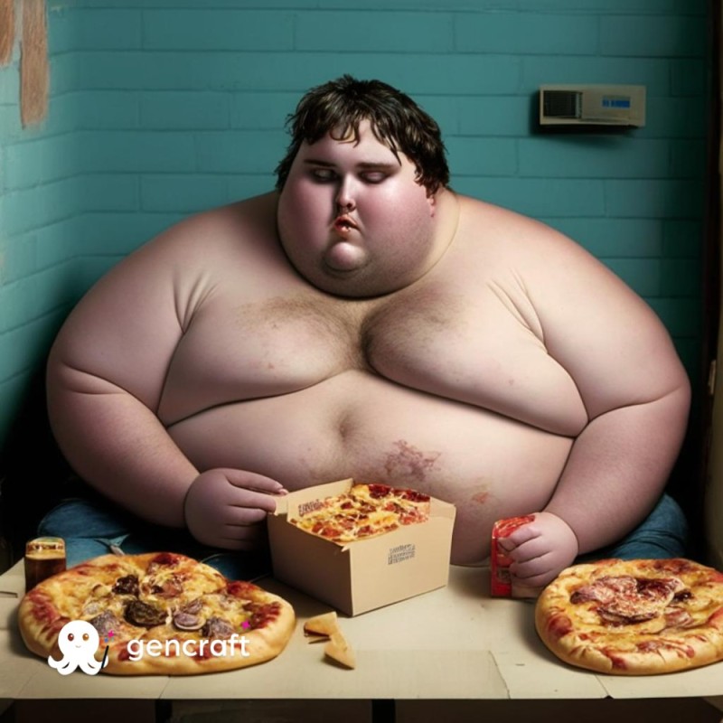 Создать мем: толстая, толстый человек в мире, самый толстый человек