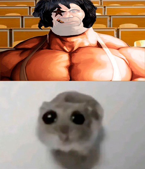 Create meme: hamster with a cross meme, memes from the anime, funny anime