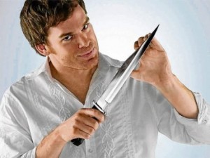 Create meme: people, Dexter, dexter with a knife