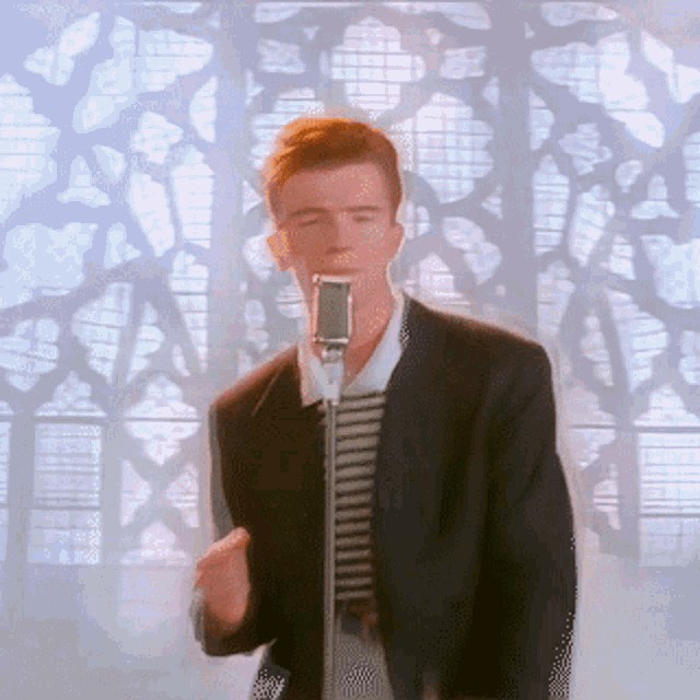 Create meme: Rick Astley rickroll, rick astley never gona giv yu ap, Rick Astley never gonna