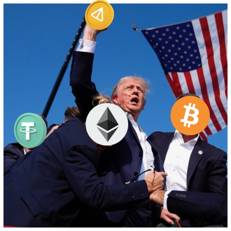 Create meme: Trump and Bitcoin, donald j trump , Donald Trump cryptocurrencies