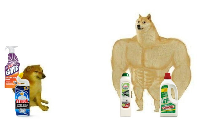 Create meme: the dog is a jock meme, a dog with muscles meme, doge Jock