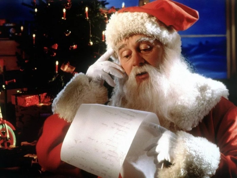 Create meme: a letter to Santa Claus, new year Santa Claus, Santa Claus in the new year