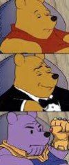 Create meme: Winnie the Pooh meme, meme Winnie the Pooh in a Tux, template meme Winnie the Pooh