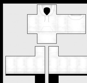 roblox skins gray white hoodie template