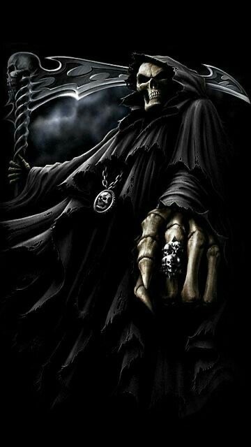 Создать мем: grim reaper, reaper dark, ангел тьмы с черепом