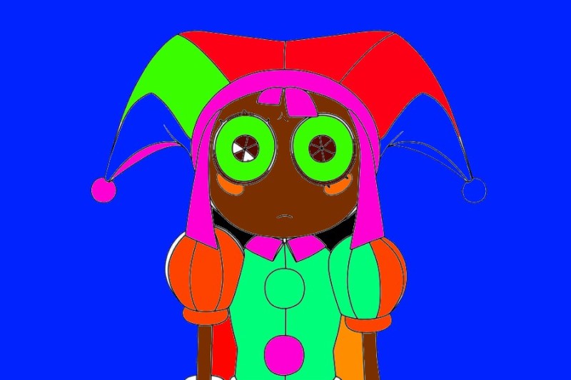 Create meme: Amazing digital circus characters, circus coloring book, coloring