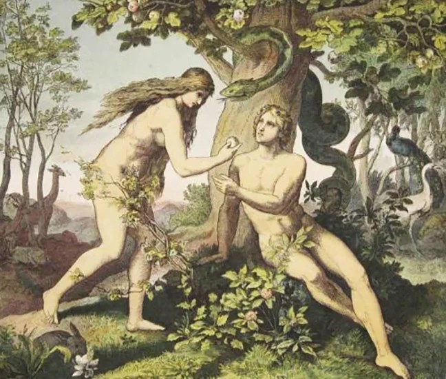 Фигура с кашпо - символ вечной любви и единства Адама и Евы