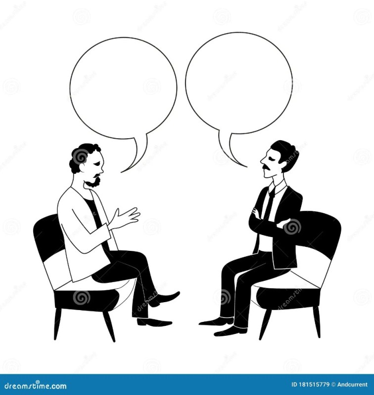 Create meme: conversation illustration, Two people talking drawing, stock drawings dialog