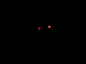 Create meme: UFO over the city, UFO, the moon is red.