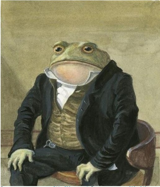 Create meme: toad frog, frog painting, toad 