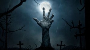 Create meme: zombie, zombie apocalypse, cemetery