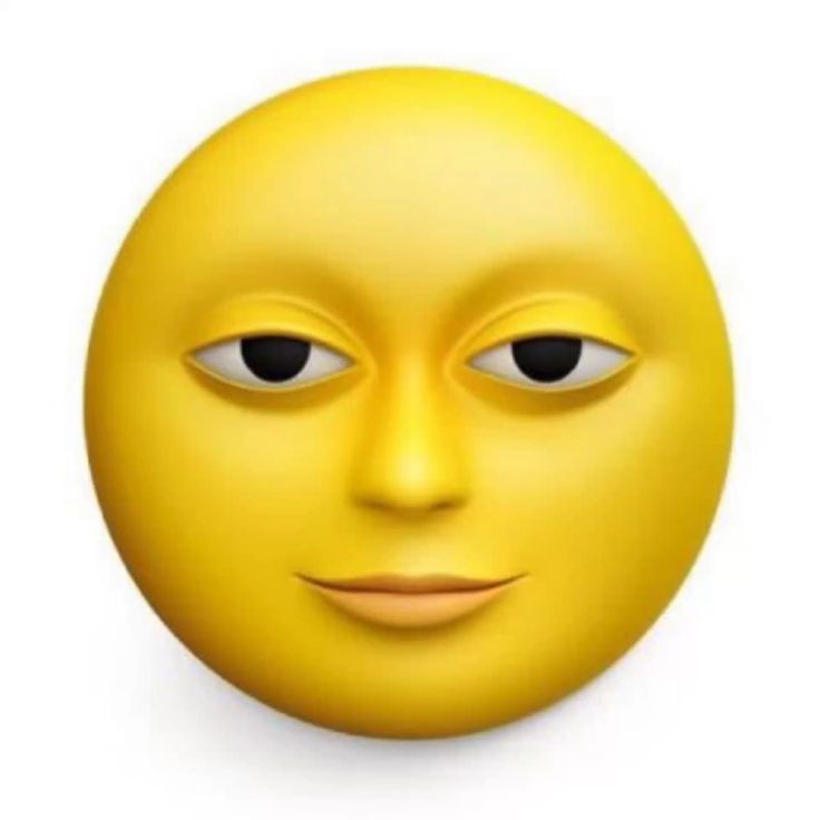 Create meme: emoji serious, Emoji, moon smiley